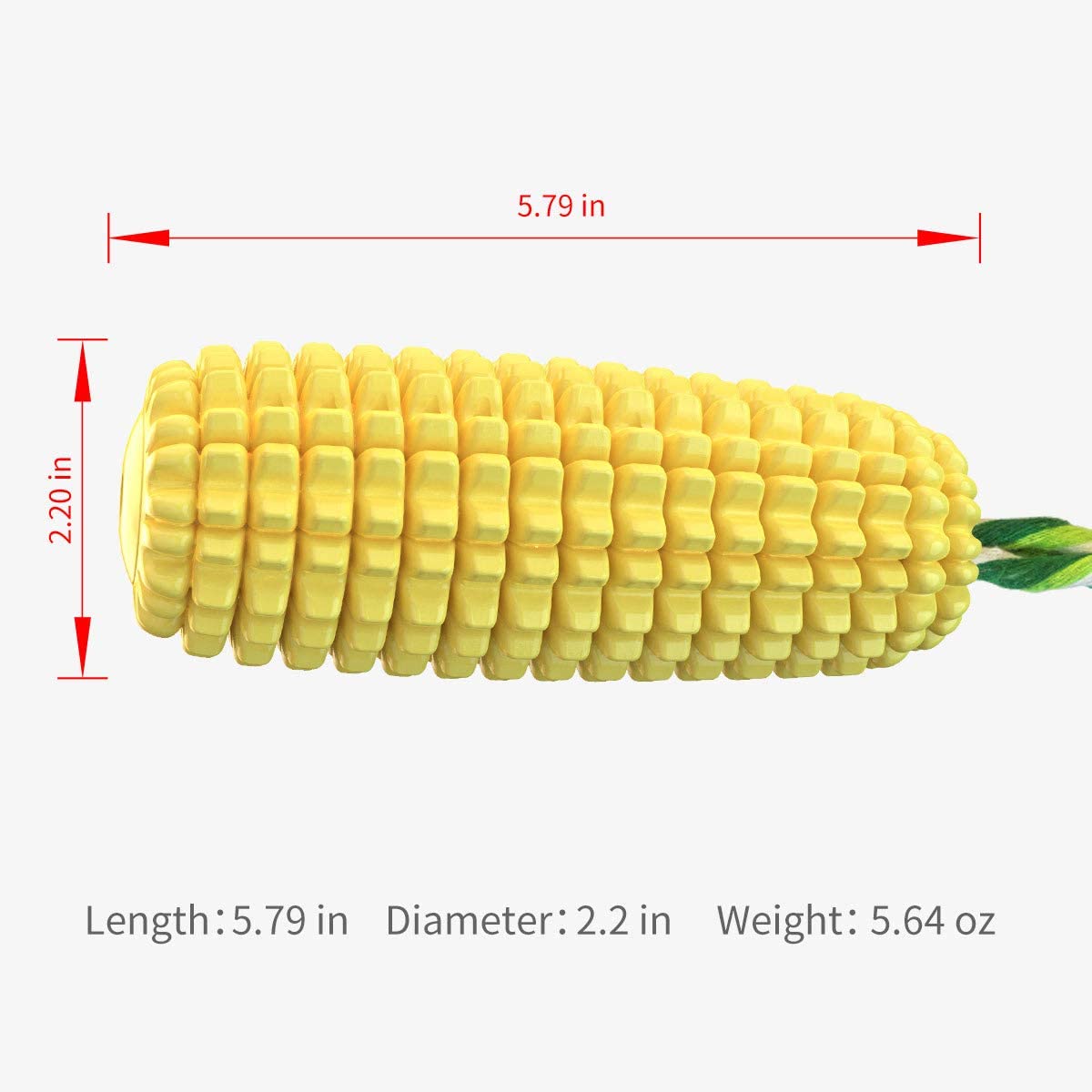 Exponential Pet Supplies - Teeth Interactive Corn Puppy Toothbrush Clean Toys, Dog Toys Aggressive Chewers For All Breed