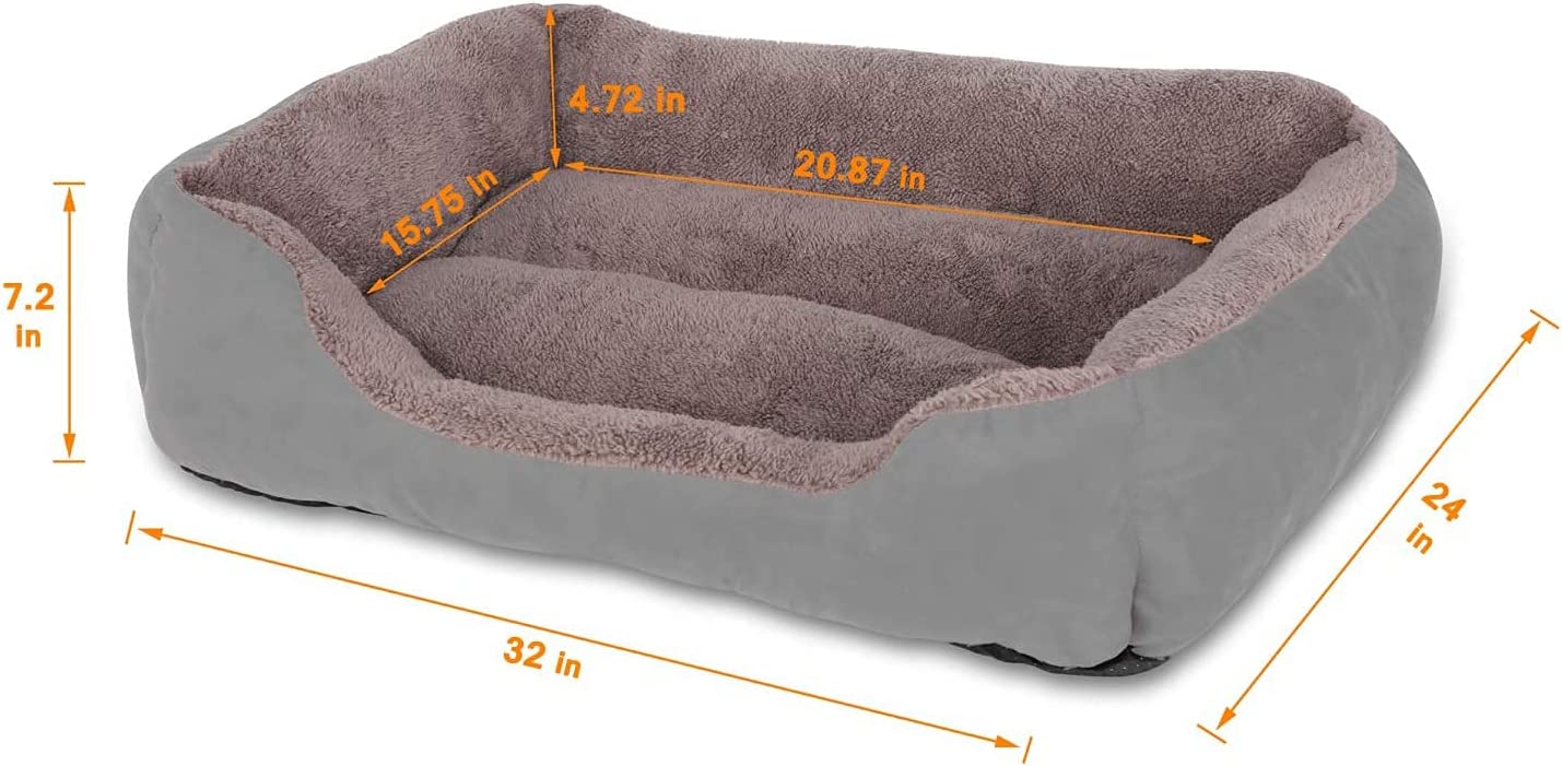 Exponential Pet Supplies - Chew Proof Dog Bed Couch Sofa, Breathable Dog Bed Couch for Small Medium Large Dogs Cat
