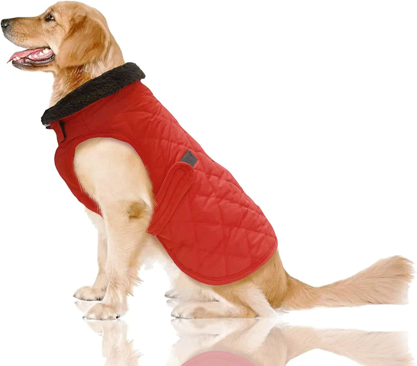 Exponential Pet Supplies - Thick Winter Dog Jacket,Lightweight Waterproof Windproof Winter Dog Coat, Warm Dog Vest with Two Layers of Wool Lining