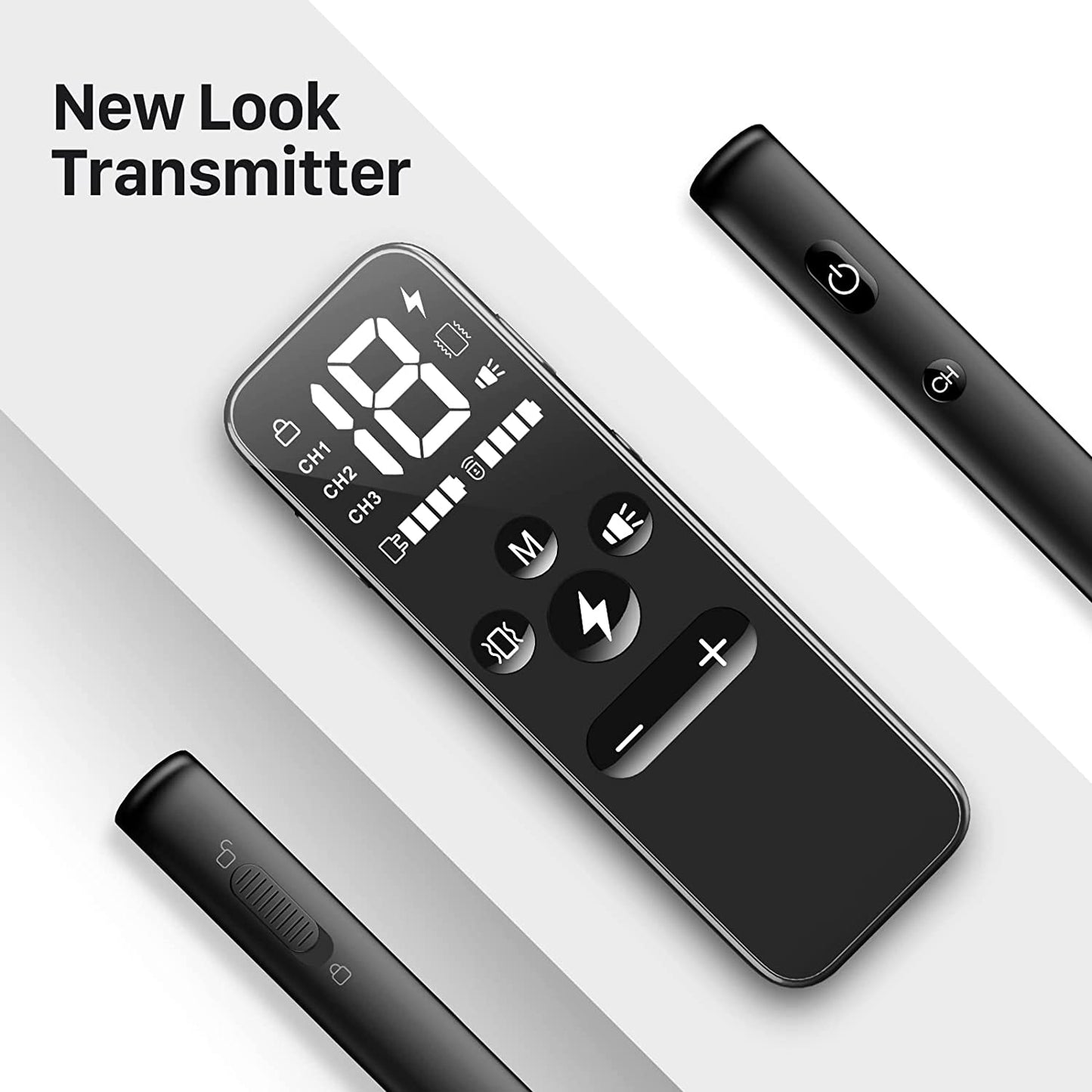 Exponential Pet Supplies - Rechargeable Shock Collar for Dogs with Vibration, Electric Shock, Beep, Security Lock, Remote and Waterproof