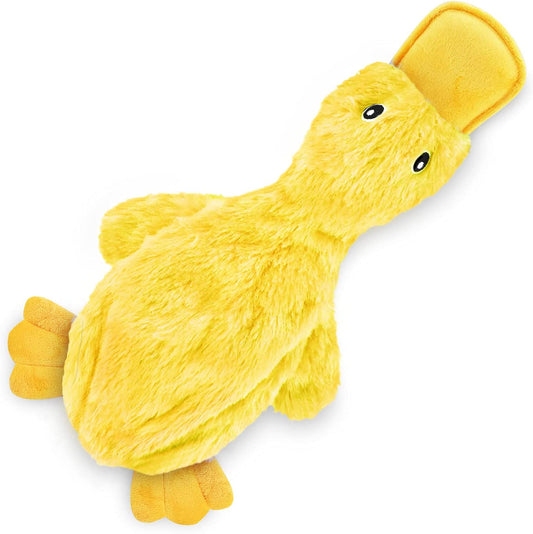 Exponential Pet Supplies - Pet Supplies Crinkle Dog Toy for all Breeds, Cute Duck with Soft Squeaker