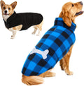Exponential Pet Supplies - British Style Dog Winter Jacket Outdoor Dog Vest with Windproof Collar and Leash Hole