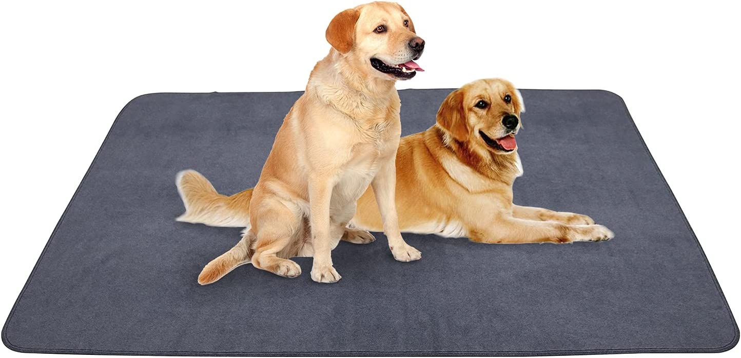 Exponential Pet Supplies - Non-Slip Dog Poop Training Pads Extra Large 72" x 72", Washable Puppy Pads with Fast Absorbent, Reusable