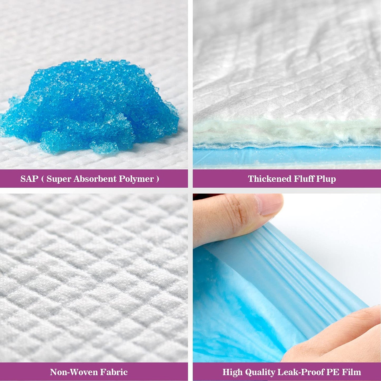 Exponential Pet Supplies - Disposable Pet Piddle and Potty Pads for Puppies  , Extra Large Dog Pee Pads 28"x30"/30"x36" Super Absorbent & Leak-Proof |