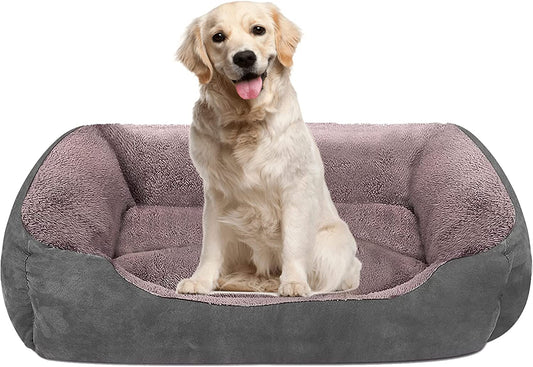 Exponential Pet Supplies - Chew Proof Dog Bed Couch Sofa, Breathable Dog Bed Couch for Small Medium Large Dogs Cat
