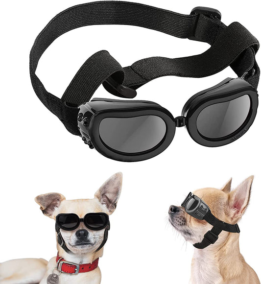 Exponential Pet Supplies - UV Protection Goggles Goggles With Adjustable Straps, Frame With Breathing Holes And High Density Sponge