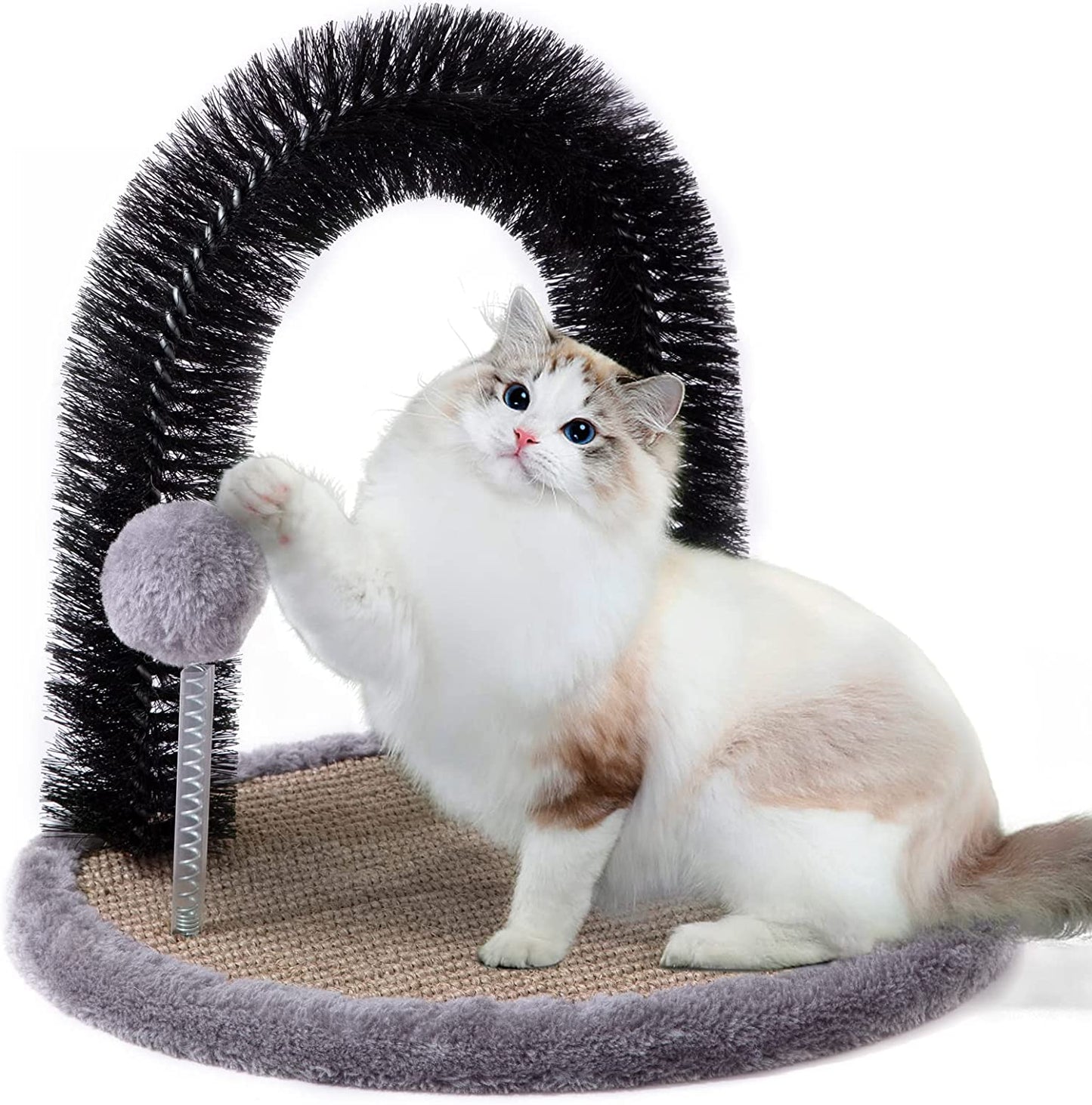 Exponential Pet Supplies - Kitten Scratching Posts with Cat Arch Self Groomer Massager