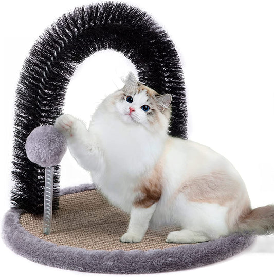 Exponential Pet Supplies - Kitten Scratching Posts with Cat Arch Self Groomer Massager