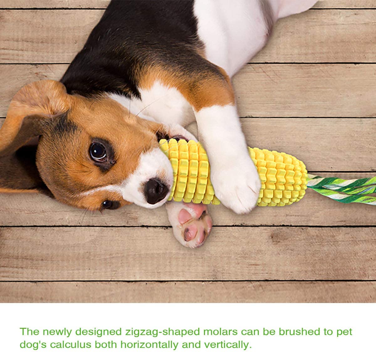 Exponential Pet Supplies - Teeth Interactive Corn Puppy Toothbrush Clean Toys, Dog Toys Aggressive Chewers For All Breed