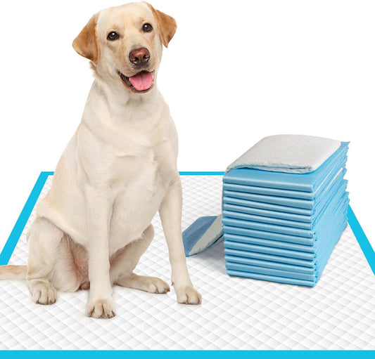 Exponential Pet Supplies - Disposable Pet Piddle and Potty Pads for Puppies  , Extra Large Dog Pee Pads 28"x30"/30"x36" Super Absorbent & Leak-Proof |