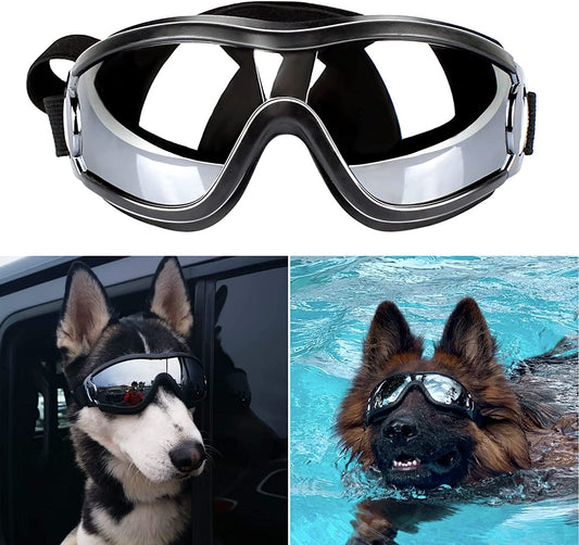 Exponential Pet Supplies - Dog Goggles Adjustable Strap for Travel Skiing and Anti-Fog