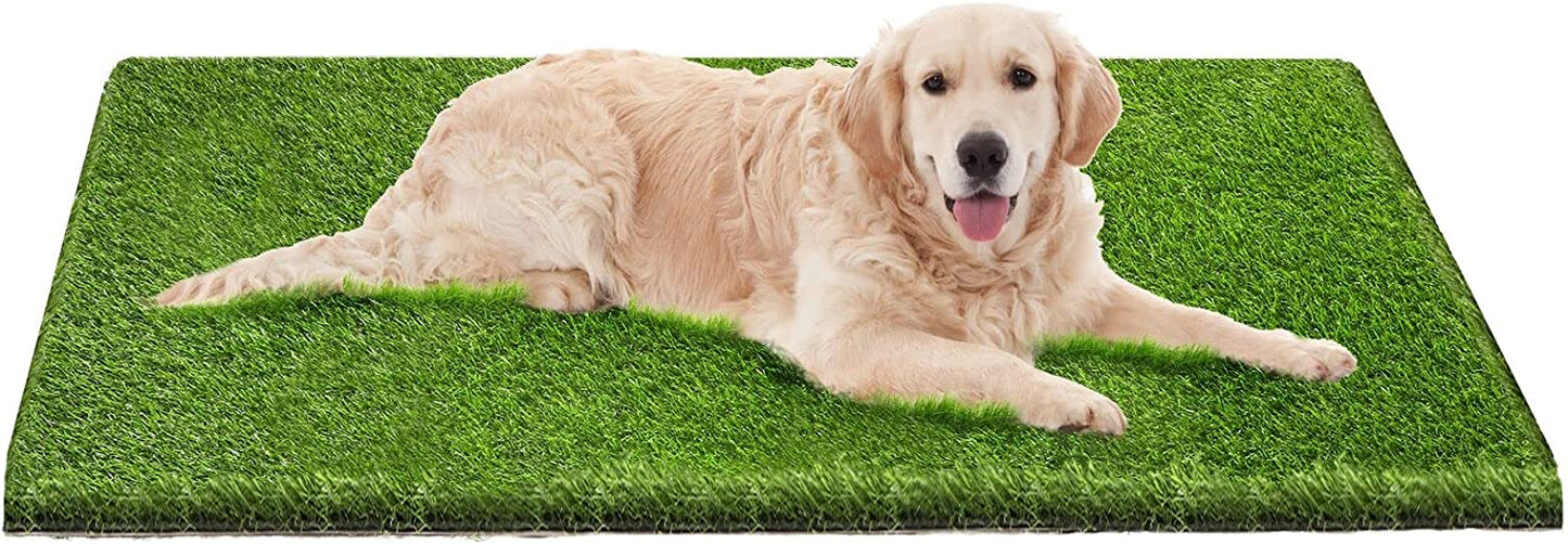 Exponential Pet Supplies - Dog Pee Pads, Professional Dog Poop Training Rug, Large Dog Grass Mat with Drainage Holes, Pet Turf Indoor Outdoor Flooring Fake Grass Doormat