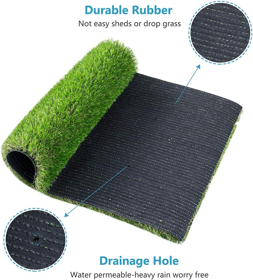 Exponential Pet Supplies - Dog Pee Pads, Professional Dog Poop Training Rug, Large Dog Grass Mat with Drainage Holes, Pet Turf Indoor Outdoor Flooring Fake Grass Doormat