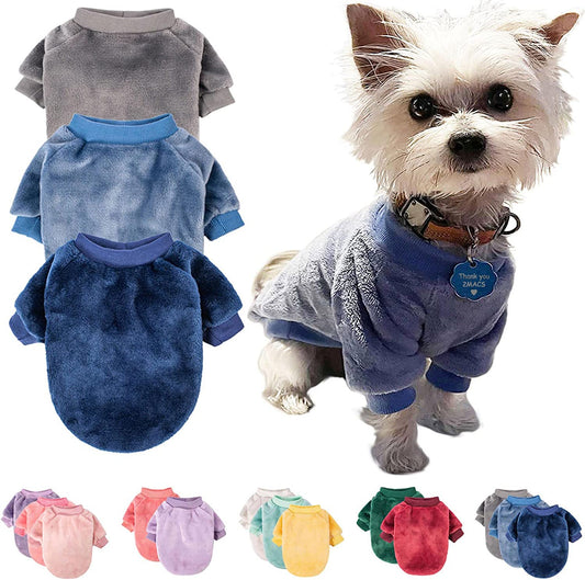 Exponential Pet Supplies - Puppy Dog Sweater, Pack of 2 or 3, Dog Coat/Jacket for Winter