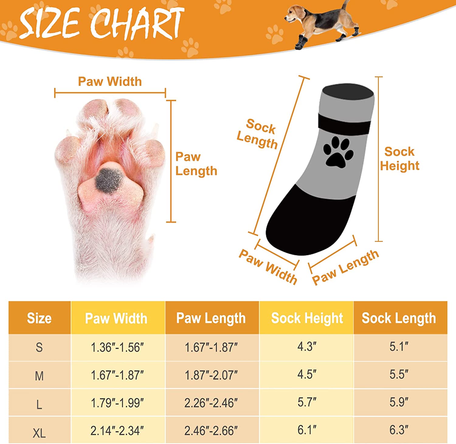 Exponential Pet Supplies - Anti Slip Dog Socks - Outdoor Dog Boots Waterproof Dog Shoes Paw Protector with Strap Traction