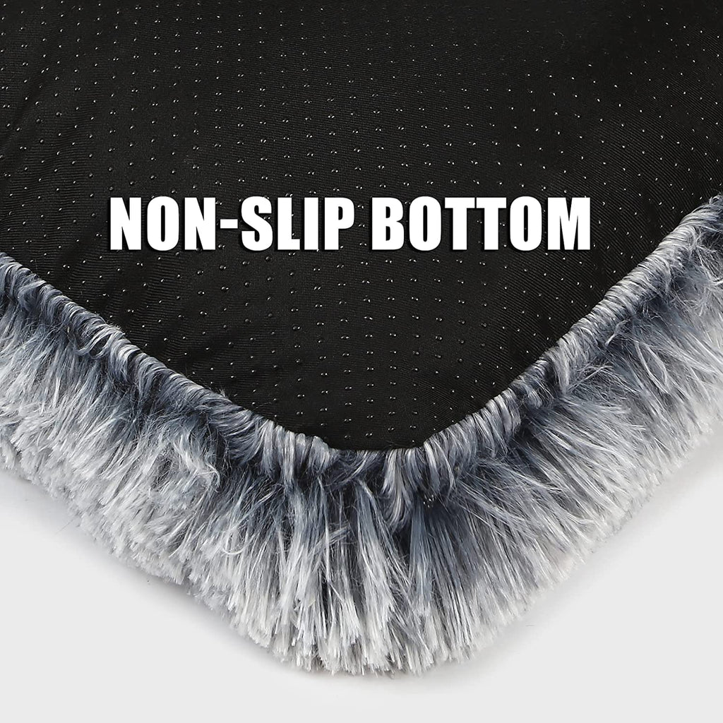 Exponential Pet Supplies - Anti Anxiety Washable Anti-Slip Dog Crate Bed for Large Medium Small Dogs