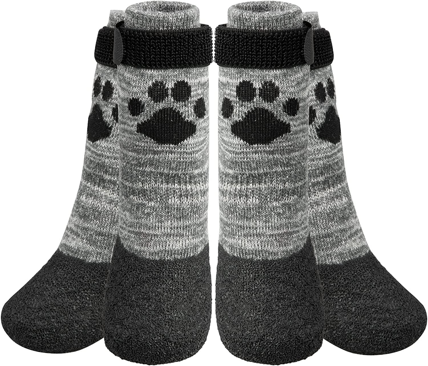 Exponential Pet Supplies - Anti Slip Dog Socks - Outdoor Dog Boots Waterproof Dog Shoes Paw Protector with Strap Traction