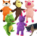 Exponential Pet Supplies - 5 Pack Dog Toys Dog Plush Toys Assortment Value Bundle Dog Squeaky Toys