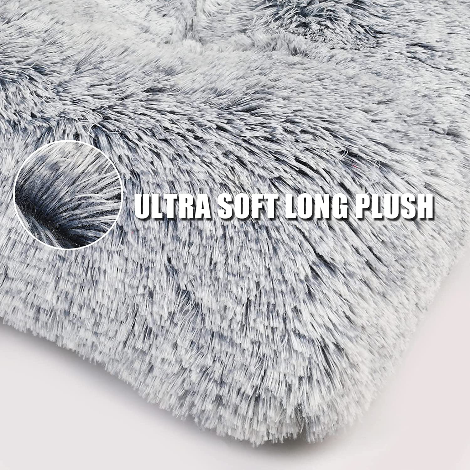 Exponential Pet Supplies - Anti Anxiety Washable Anti-Slip Dog Crate Bed for Large Medium Small Dogs