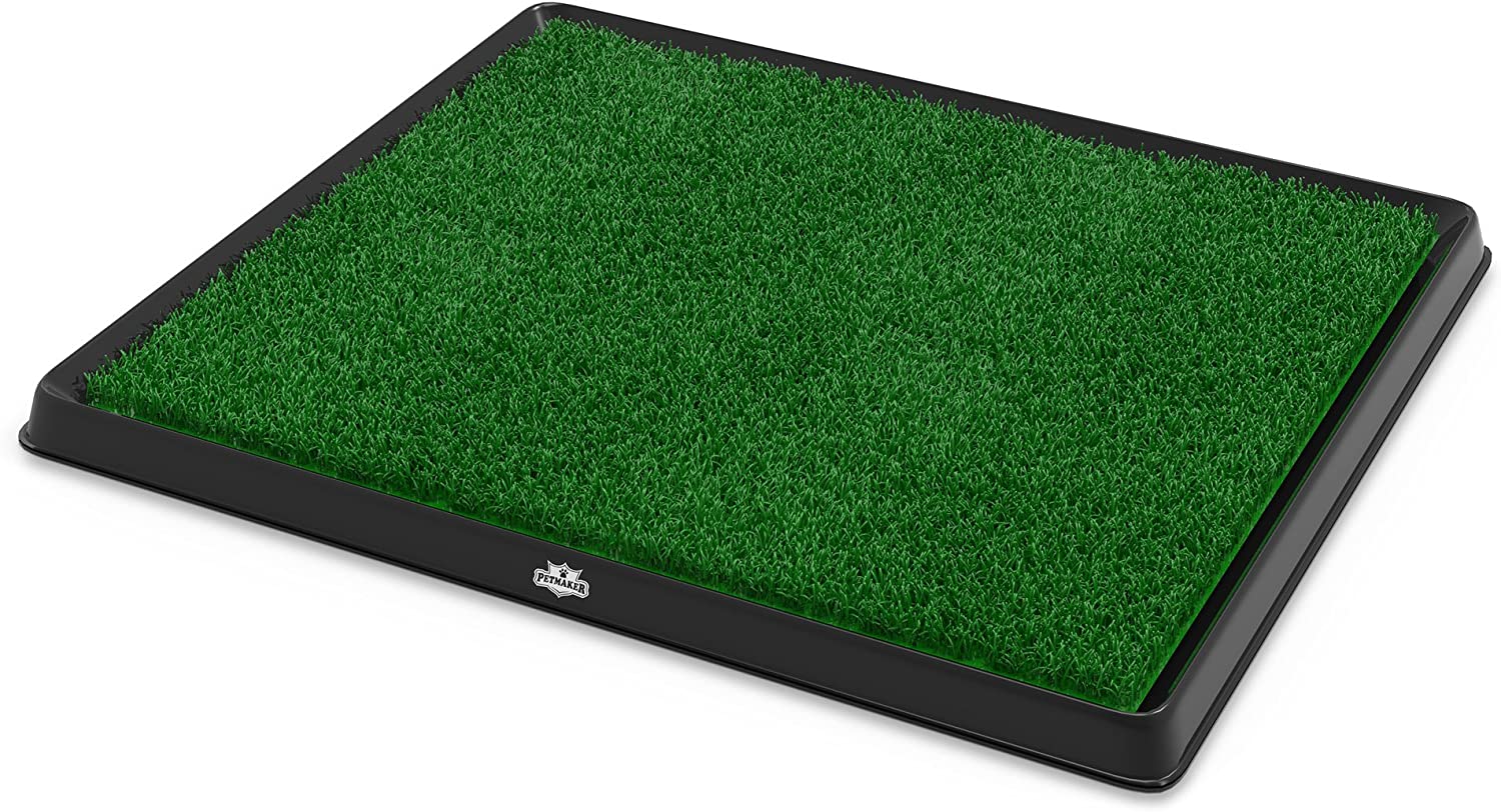 Exponential Pet Supplies - Artificial Grass Puppy Pad for Dogs Portable Training Pad with Tray