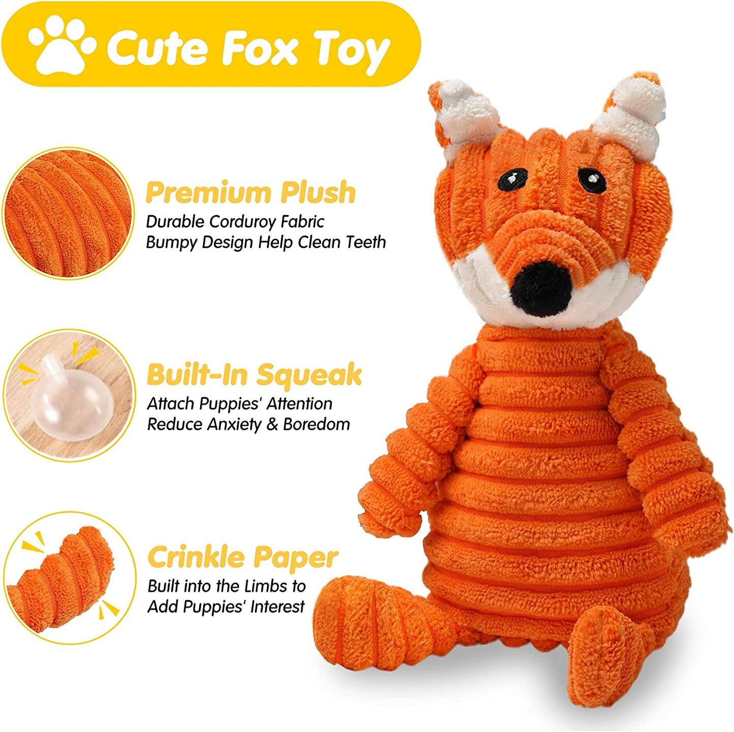 Exponential Pet Supplies - Luxury Puppy Toys for Teething Small Dogs, Puppy Chew Toys with Cute Squeaky Toys