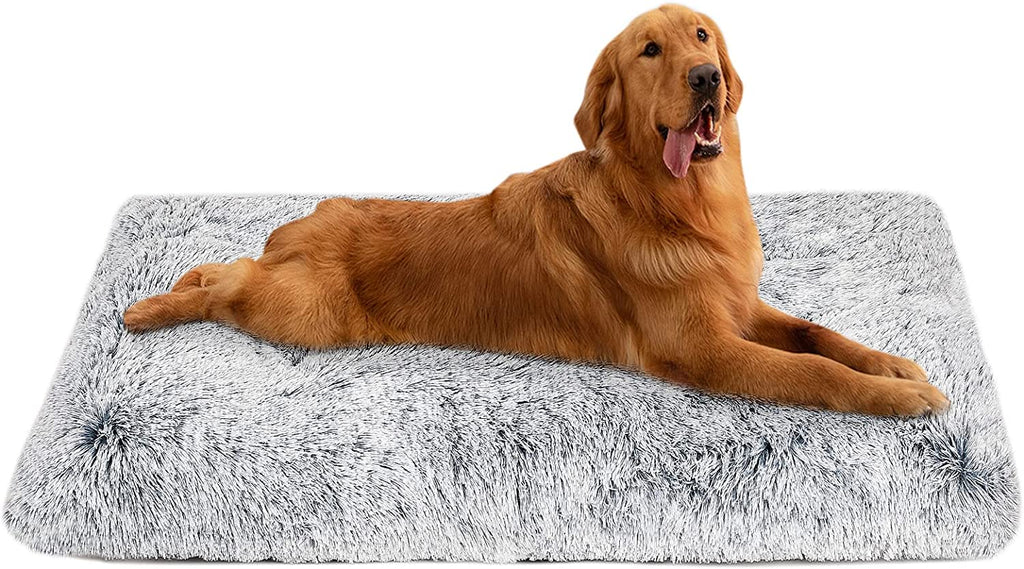 Exponential Pet Supplies - Anti Anxiety Washable Anti-Slip Dog Crate Bed for Large Medium Small Dogs