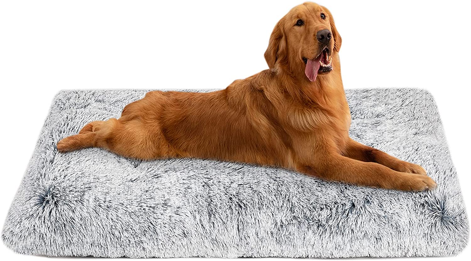 Exponential Pet Supplies - Anti Anxiety Washable Anti-Slip Dog Crate Bed for Large Medium Small Dogs