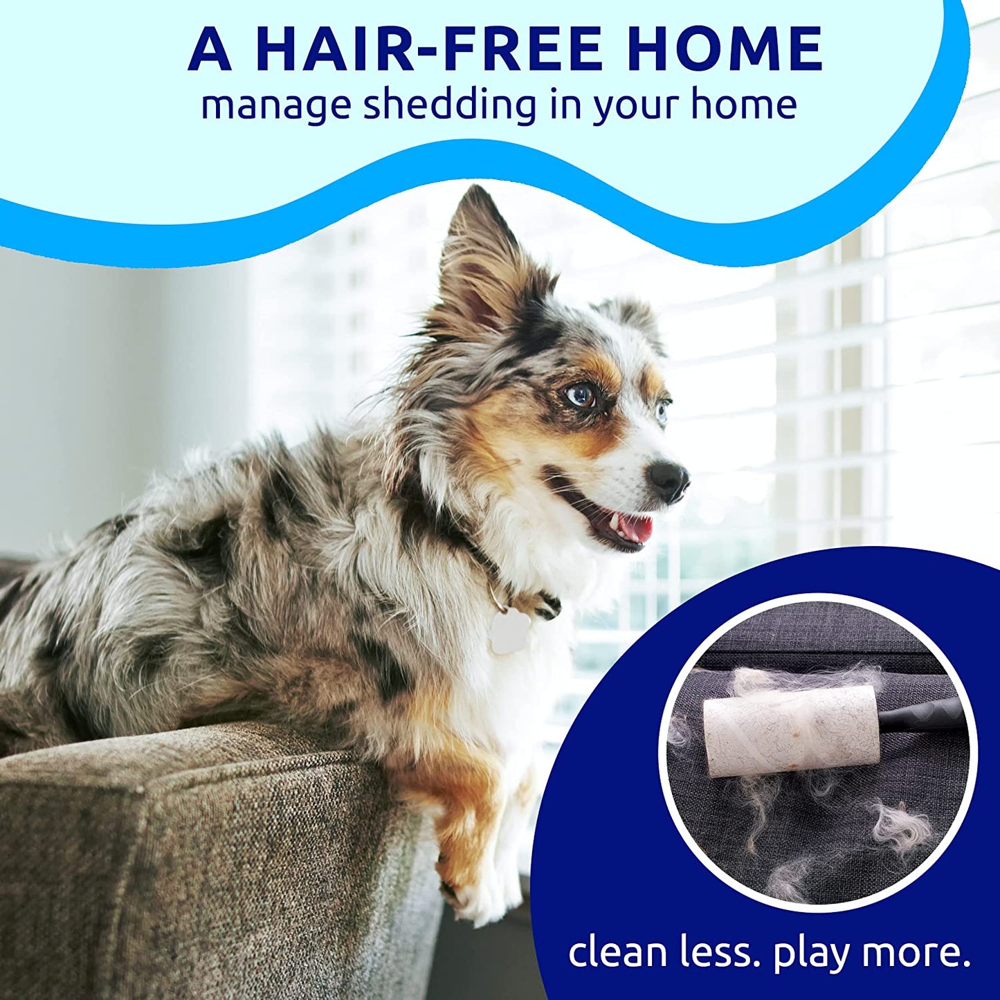 Exponential Pet Supplies - Pet Deshedding Brush - Double-Sided Undercoat Rake for Dogs