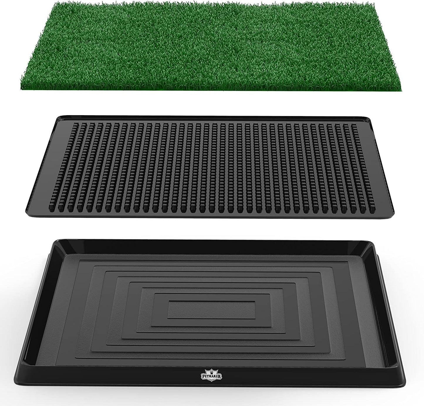 Exponential Pet Supplies - Artificial Grass Puppy Pad for Dogs Portable Training Pad with Tray