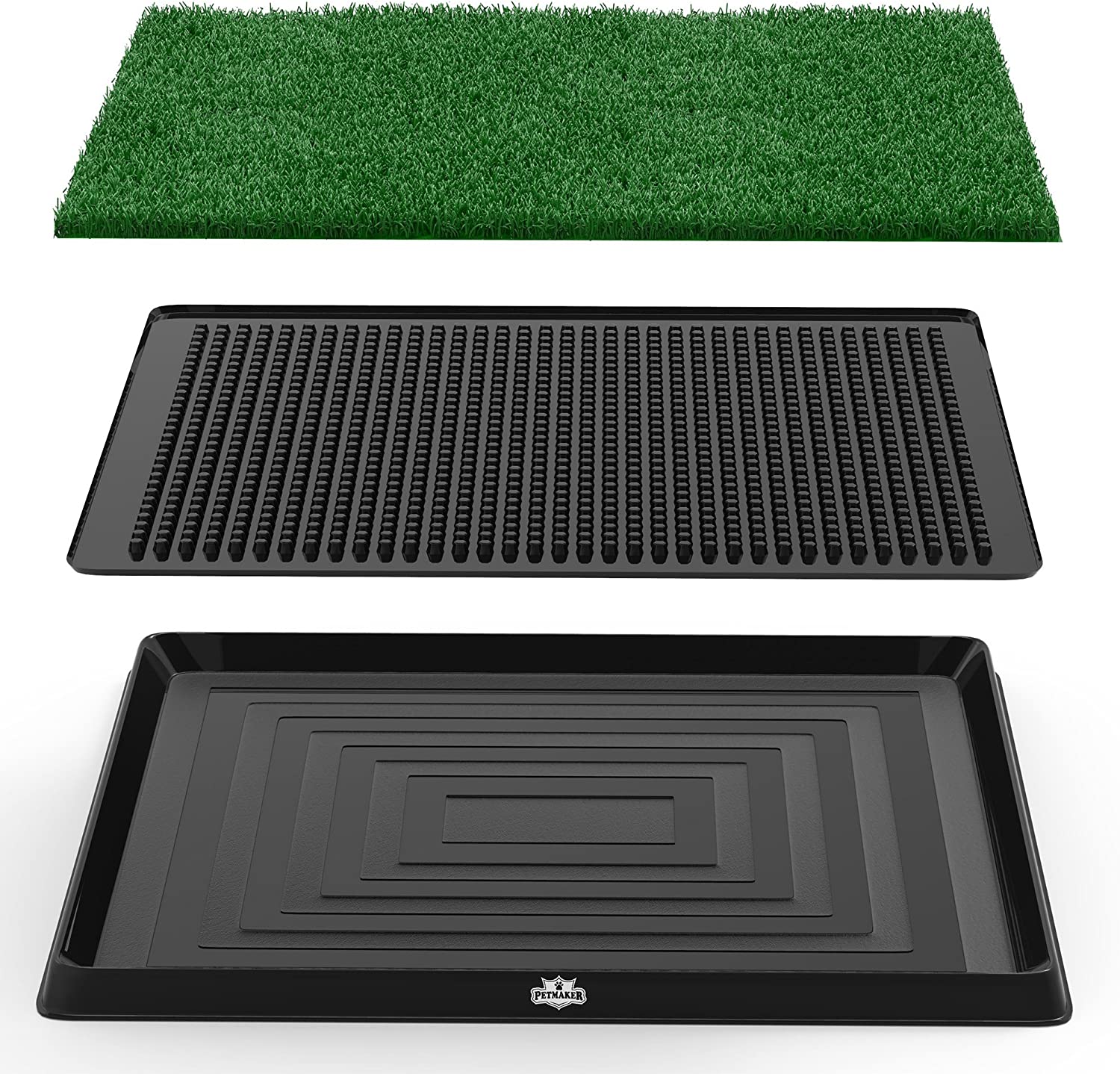 Exponential Pet Supplies - Artificial Grass Puppy Pad for Dogs Portable Training Pad with Tray